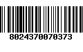 Código de Barras 8024370070373