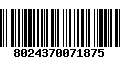 Código de Barras 8024370071875