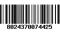 Código de Barras 8024370074425
