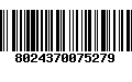 Código de Barras 8024370075279