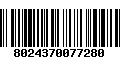 Código de Barras 8024370077280