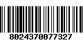 Código de Barras 8024370077327
