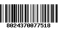 Código de Barras 8024370077518