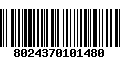 Código de Barras 8024370101480