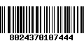 Código de Barras 8024370107444