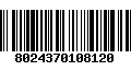 Código de Barras 8024370108120