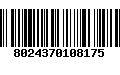 Código de Barras 8024370108175