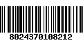 Código de Barras 8024370108212