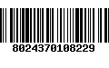 Código de Barras 8024370108229