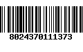 Código de Barras 8024370111373