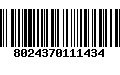 Código de Barras 8024370111434