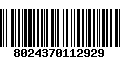 Código de Barras 8024370112929
