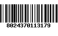 Código de Barras 8024370113179