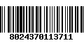 Código de Barras 8024370113711