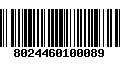 Código de Barras 8024460100089