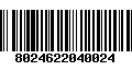 Código de Barras 8024622040024