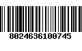 Código de Barras 8024636100745