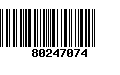 Código de Barras 80247074