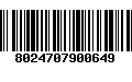 Código de Barras 8024707900649