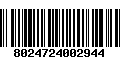 Código de Barras 8024724002944