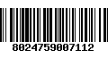 Código de Barras 8024759007112