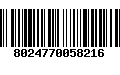 Código de Barras 8024770058216