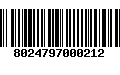 Código de Barras 8024797000212