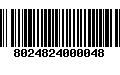 Código de Barras 8024824000048