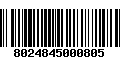 Código de Barras 8024845000805