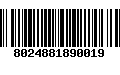 Código de Barras 8024881890019