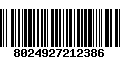 Código de Barras 8024927212386