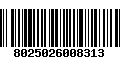 Código de Barras 8025026008313