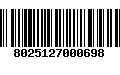 Código de Barras 8025127000698