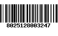 Código de Barras 8025128003247