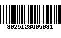 Código de Barras 8025128005081