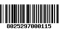 Código de Barras 8025297000115