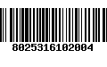 Código de Barras 8025316102004