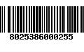 Código de Barras 8025386000255