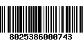 Código de Barras 8025386000743