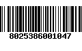 Código de Barras 8025386001047