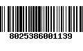 Código de Barras 8025386001139