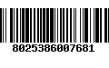 Código de Barras 8025386007681