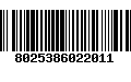 Código de Barras 8025386022011