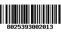 Código de Barras 8025393002013