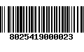 Código de Barras 8025419000023