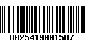 Código de Barras 8025419001587