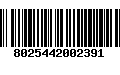 Código de Barras 8025442002391