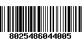 Código de Barras 8025486044005