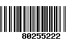 Código de Barras 80255222