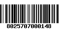 Código de Barras 8025707000148